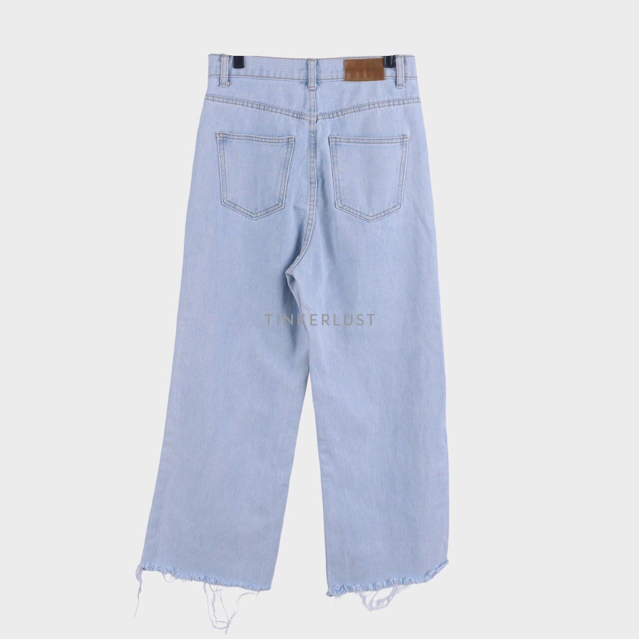 Oudre Light Blue High Waist Jeans Long Pants