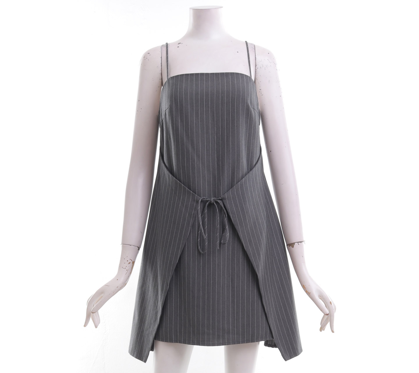 Love, Bonito Grey Striped Mini Dress