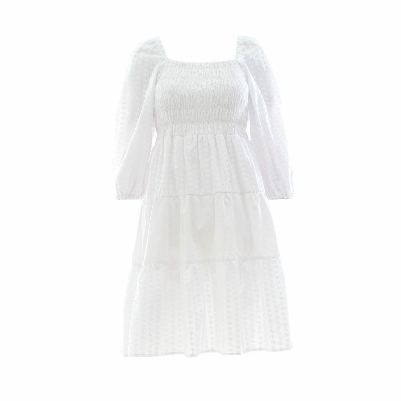 Paulina Katarina White Mini Dress
