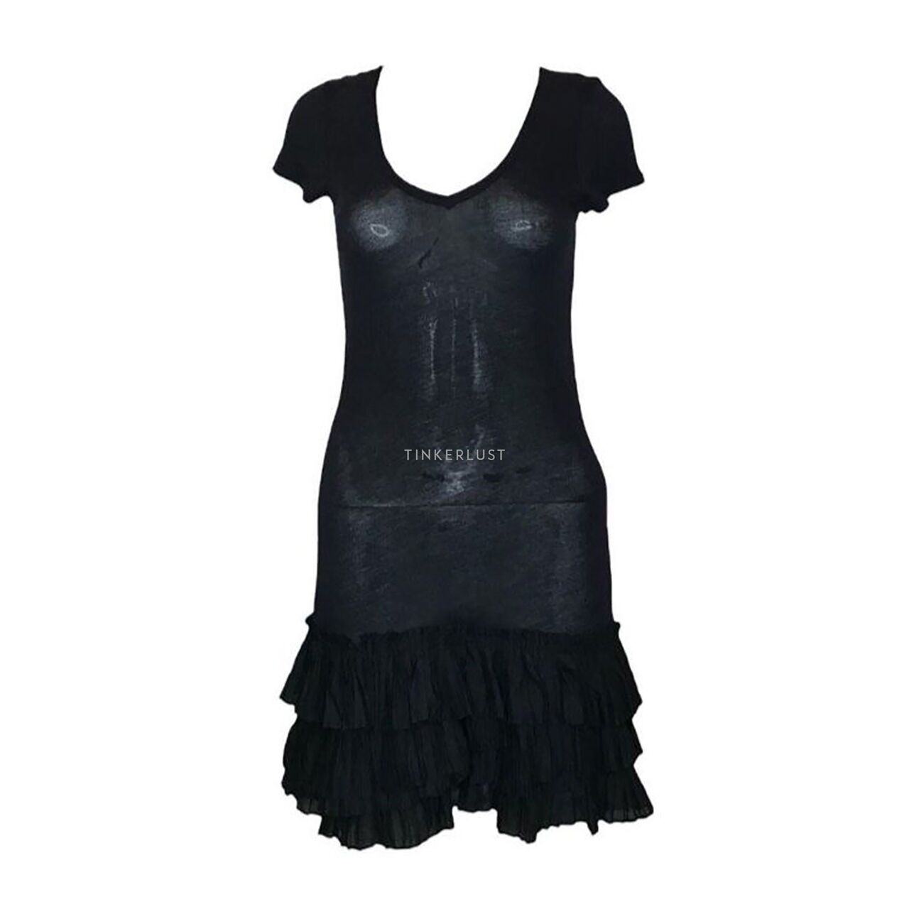 Juicy Couture Ruffle Dress in Black 