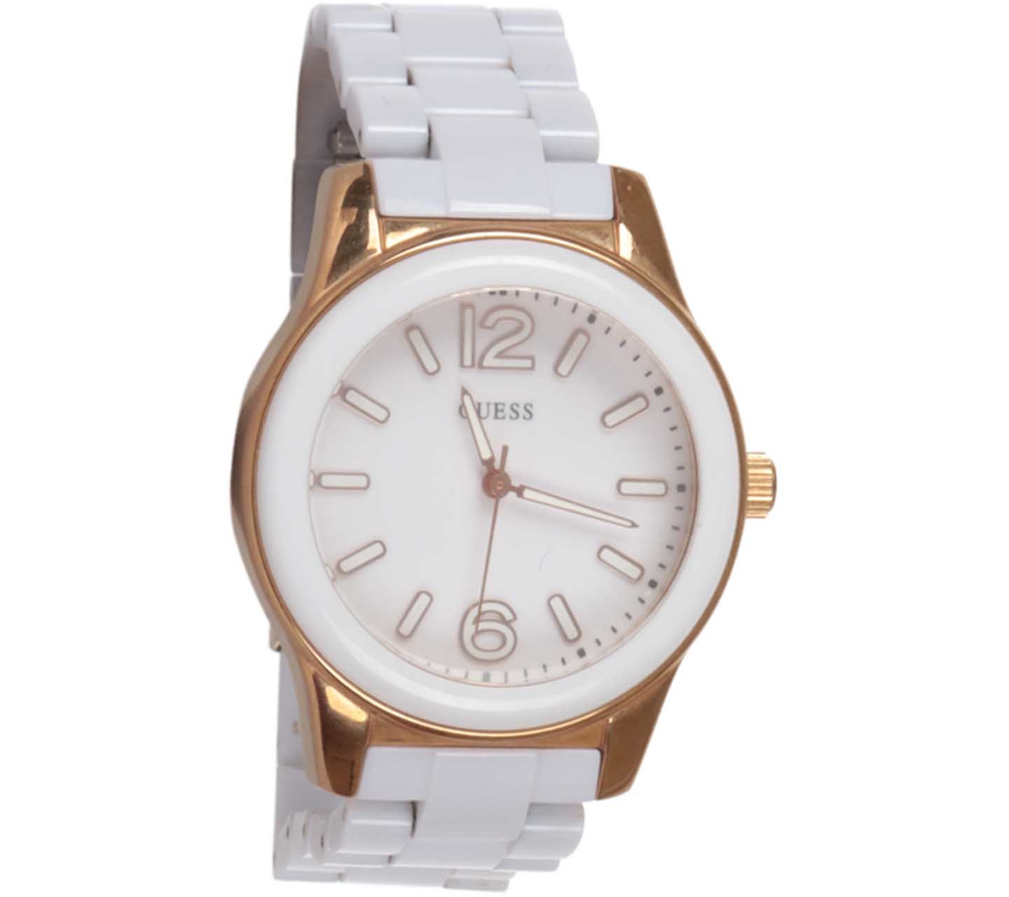 Guess White Chain Watch
