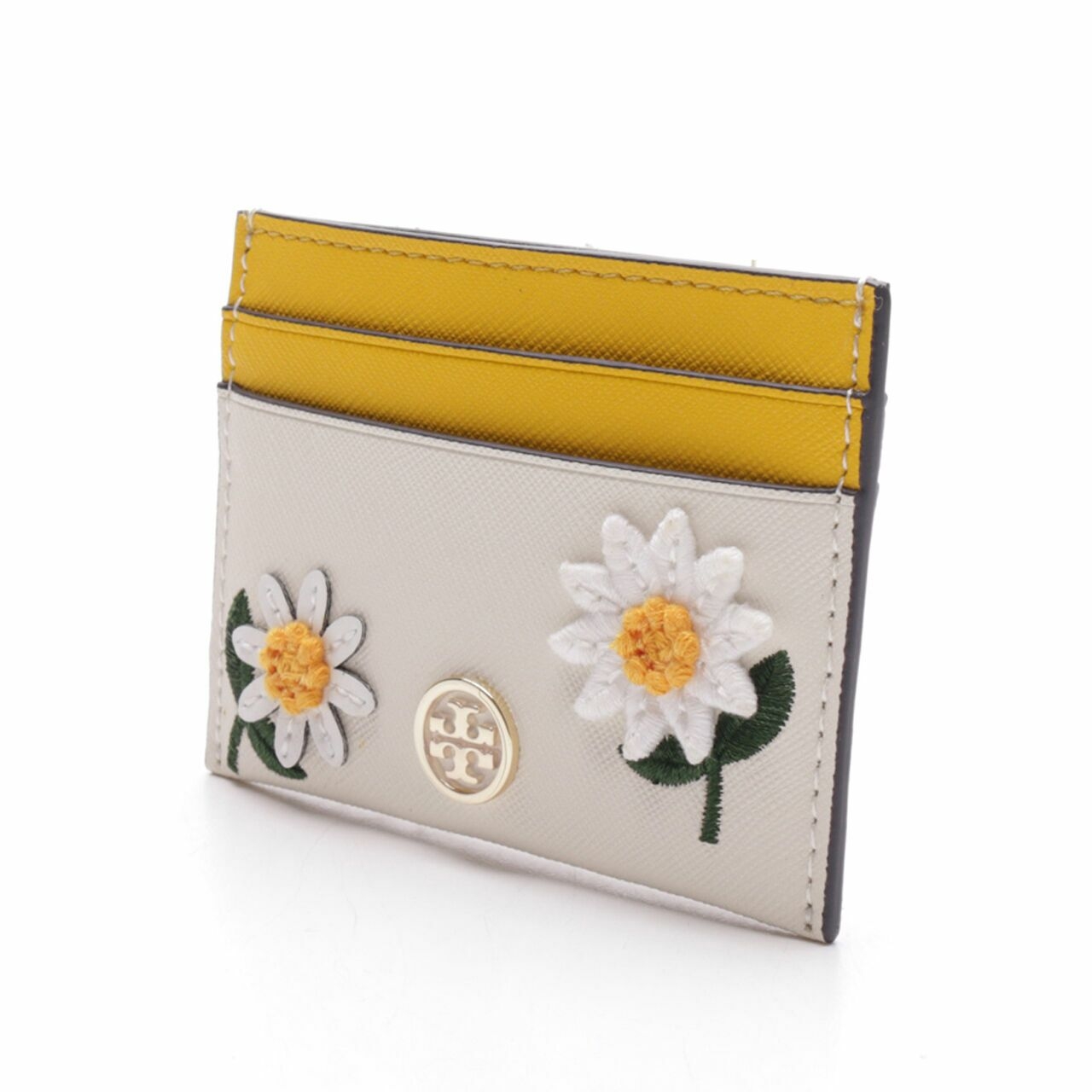 Tory Burch Robinson Floral Embroidered Card Case