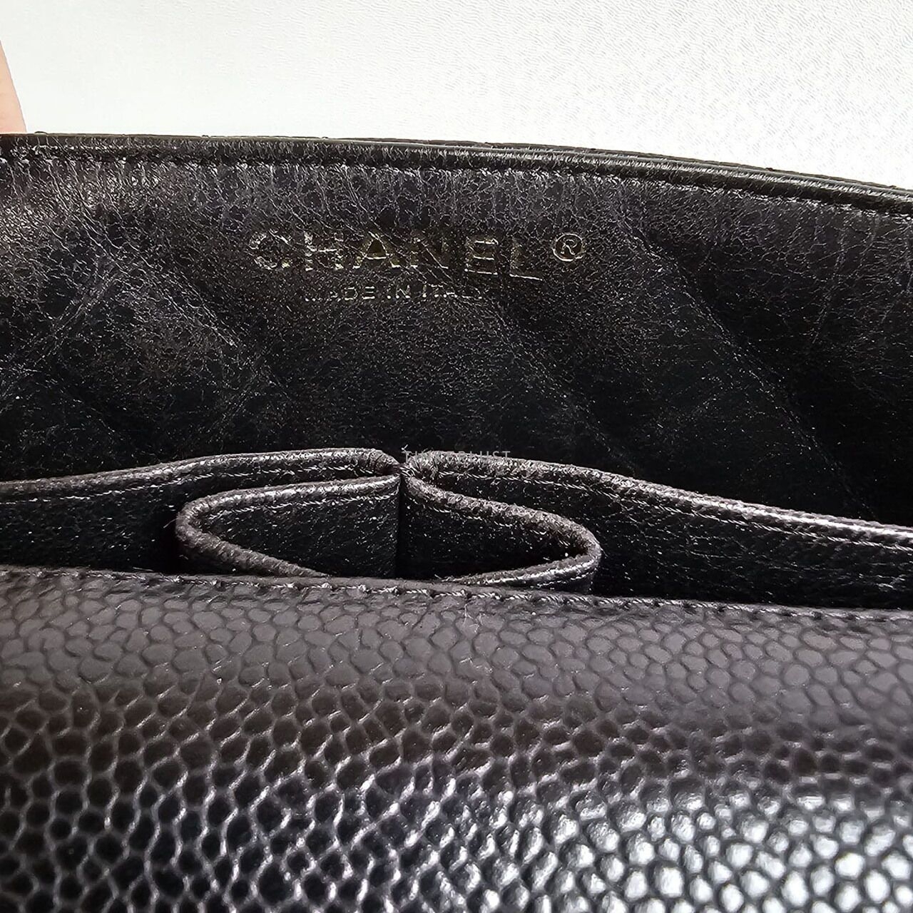 Chanel East West Black Caviar GHW Shoulder Bag