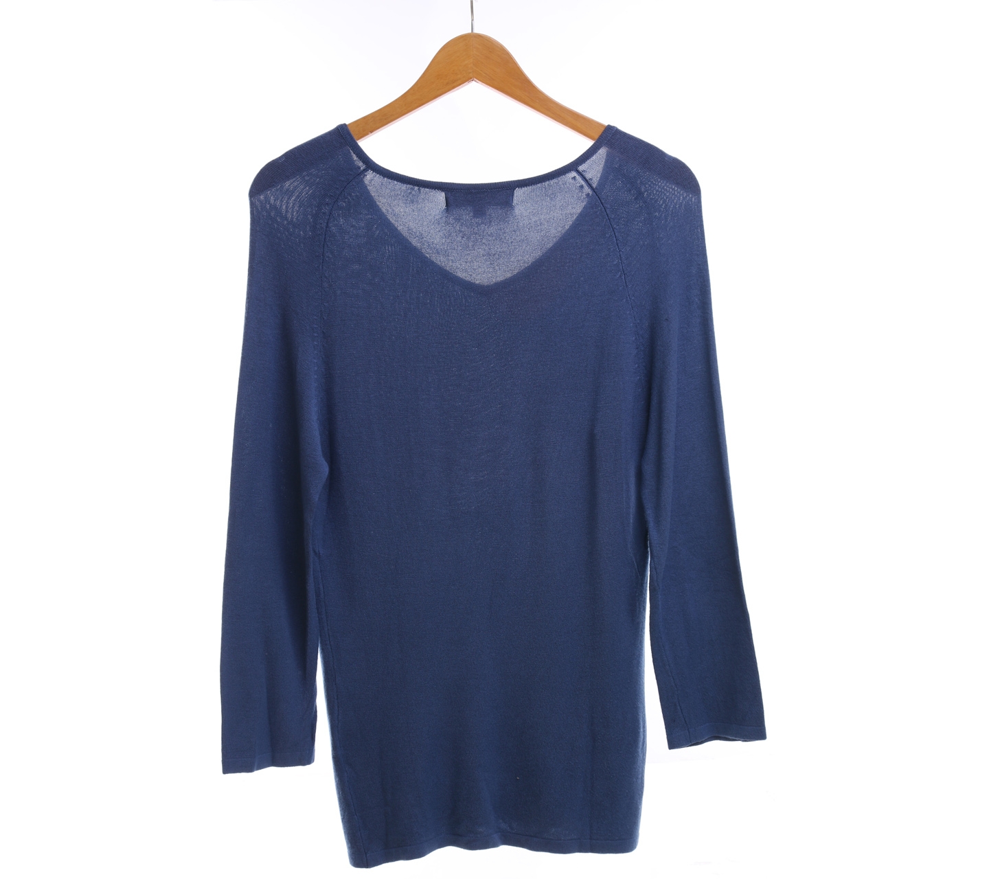 P.S. The Spirit Of Personal Style Blue Knit Blouse