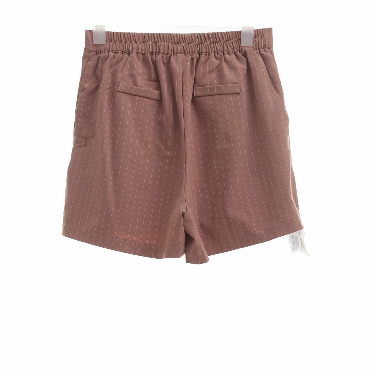 This is April Dusty Pink Striped Short Pants