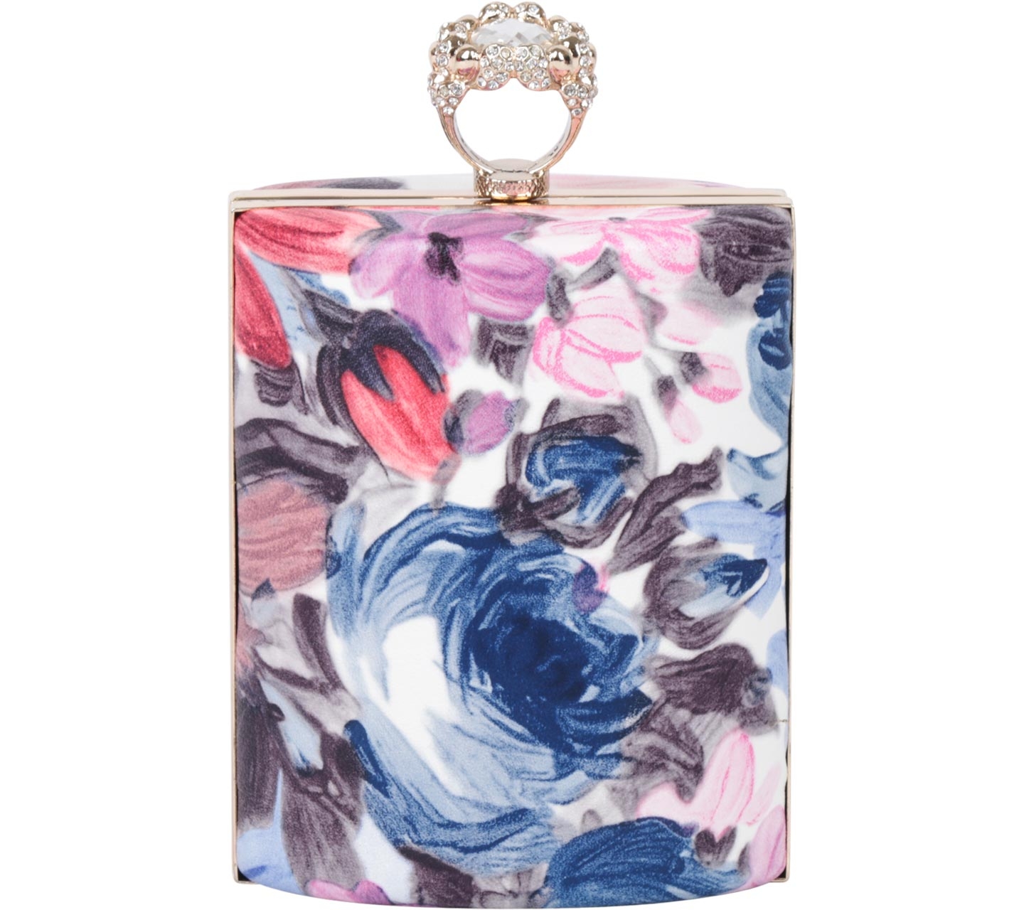 See Blush Multi Colour Floral Ring Clutch