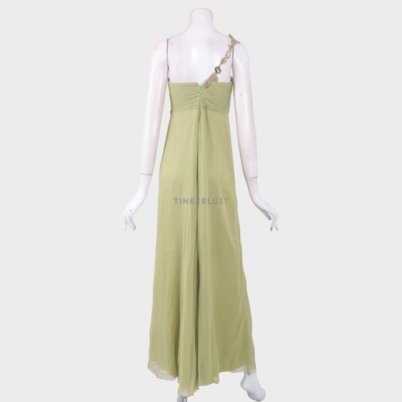 Studio 133 Biyan Green Long Dress