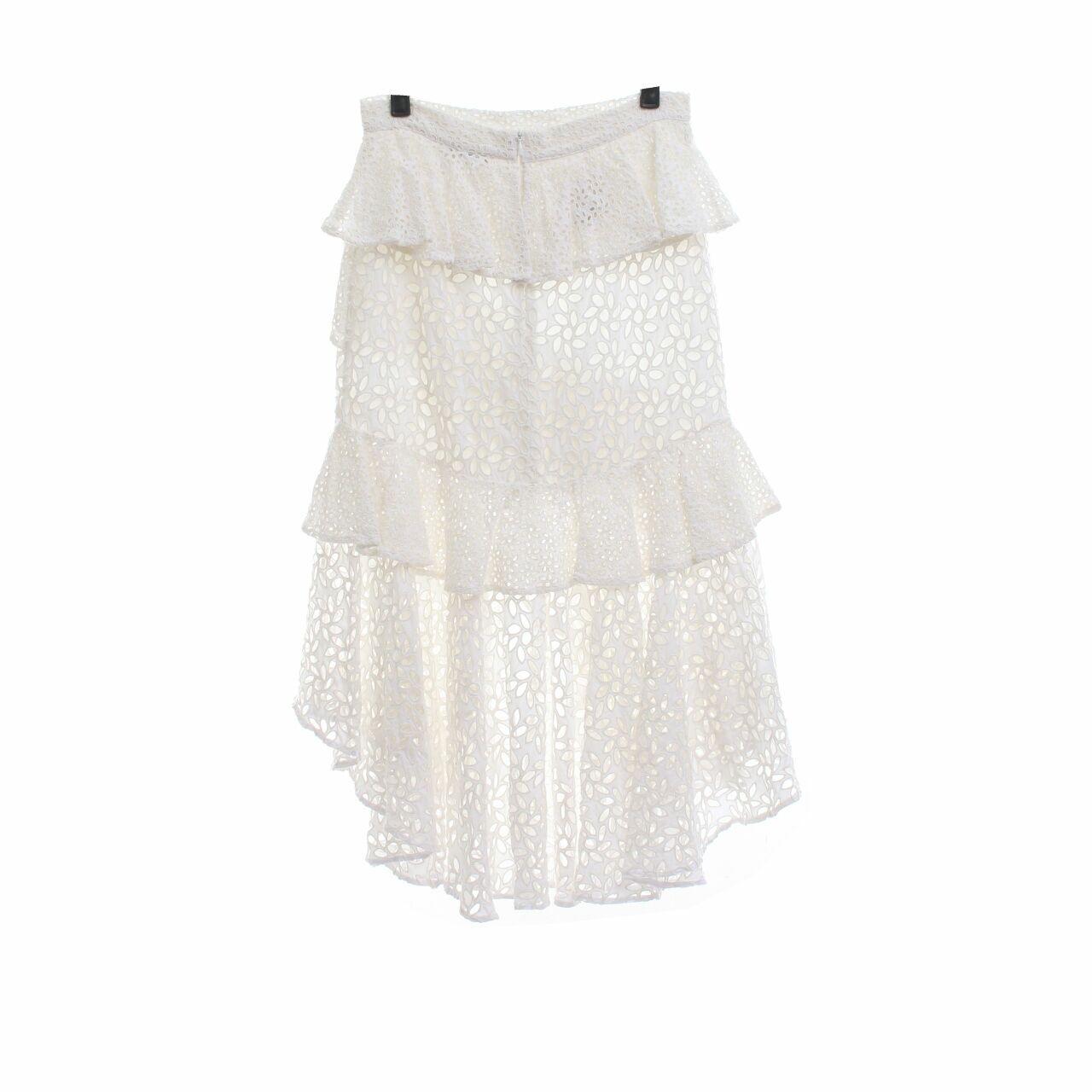 Amur White Midi Skirt