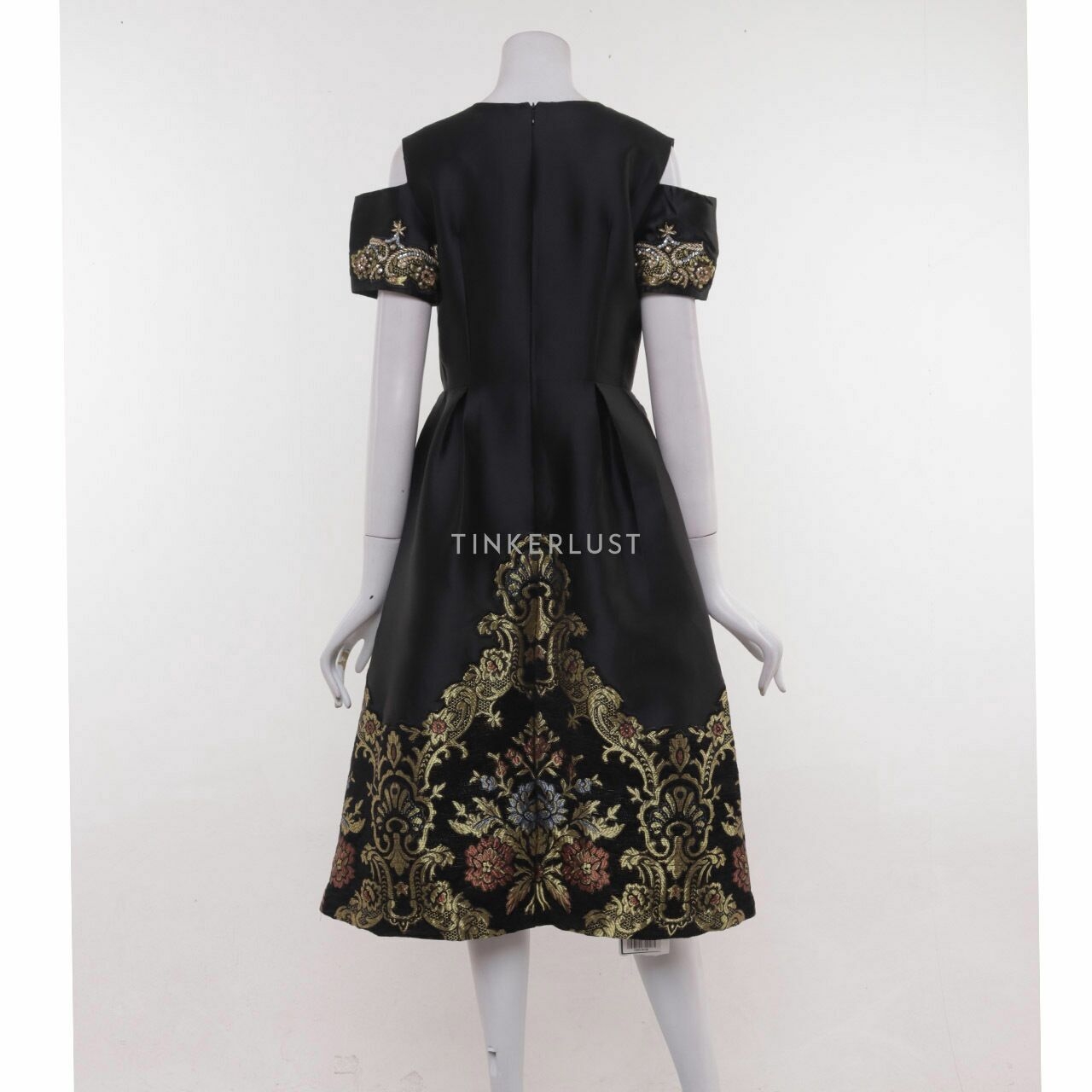 Sebastianred Black Midi Dress