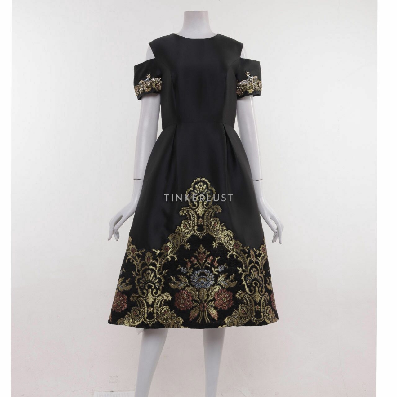 Sebastianred Black Midi Dress