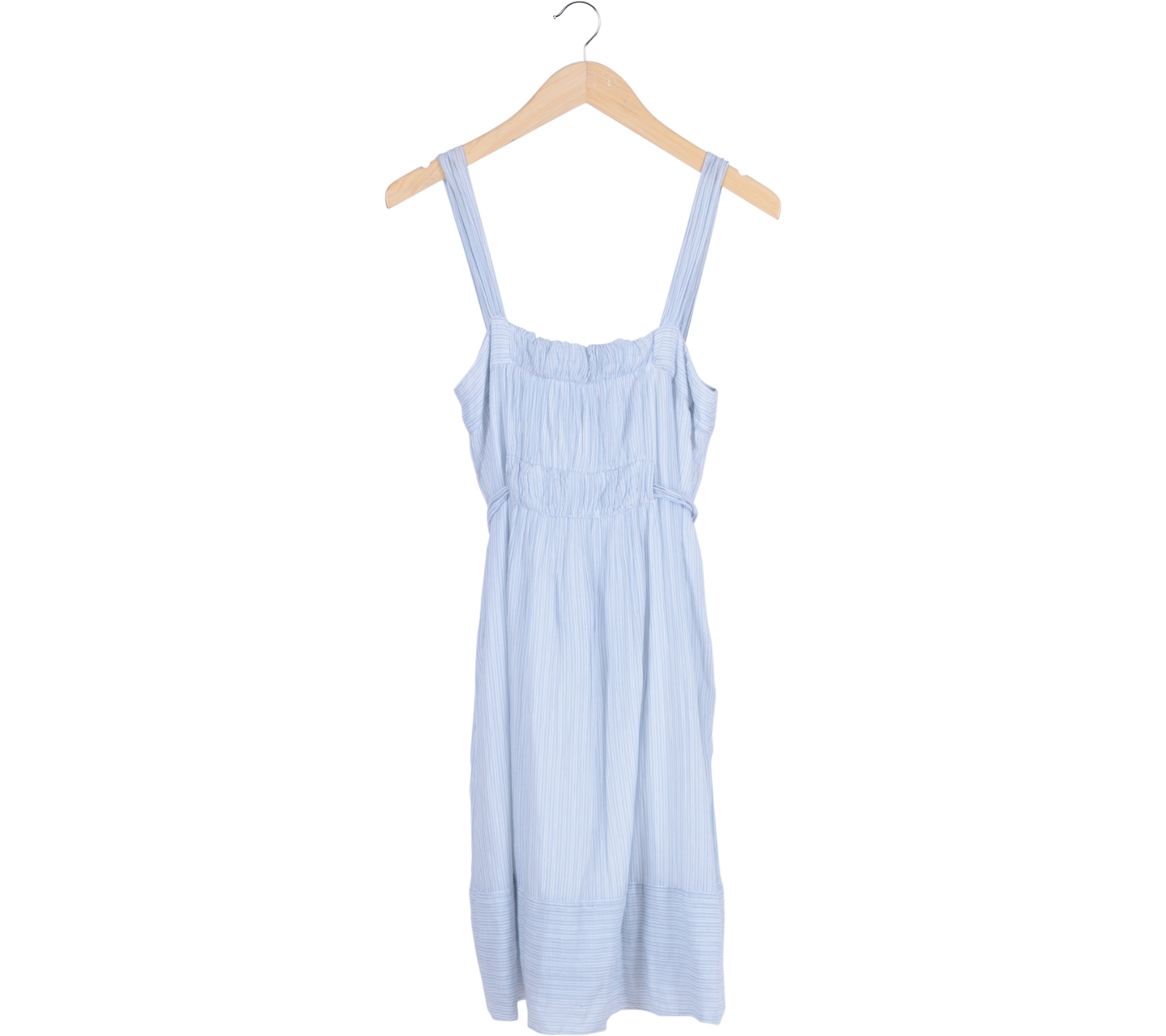 Zara Blue Stripes Sleeveless Mini Dress