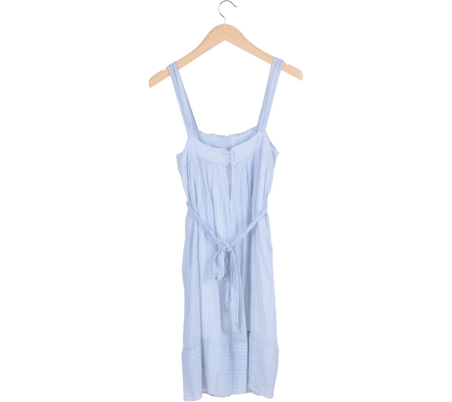 Zara Blue Stripes Sleeveless Mini Dress