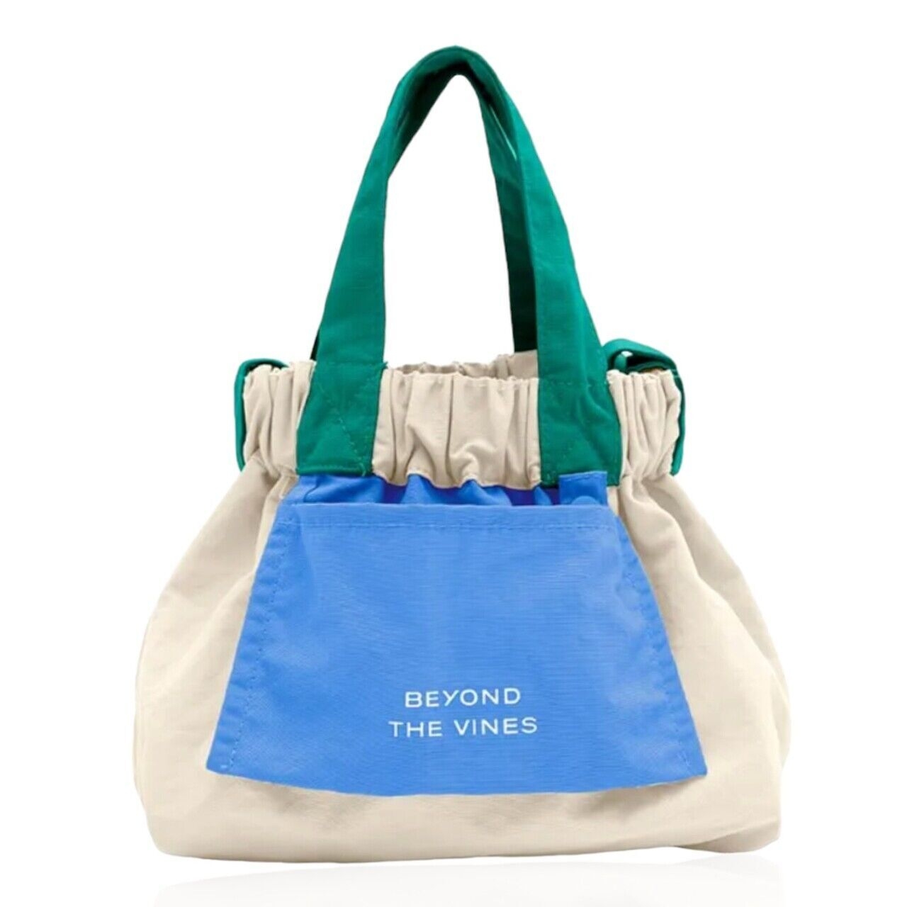 Beyond The Vines Micro Dumpling Bag Colourblock - Cream/blue
