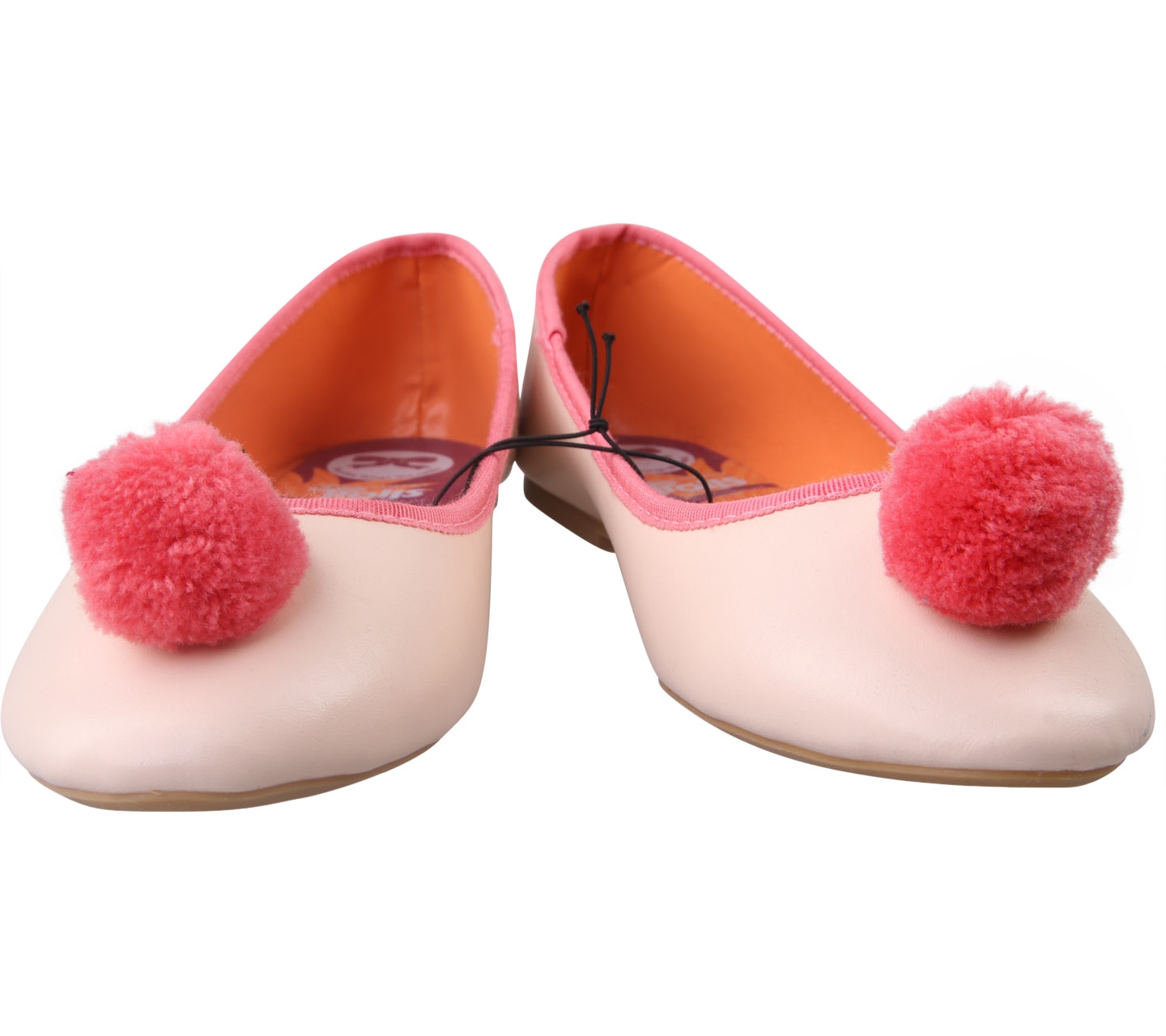 The Little Things She Needs Pink Pom-pom Flats