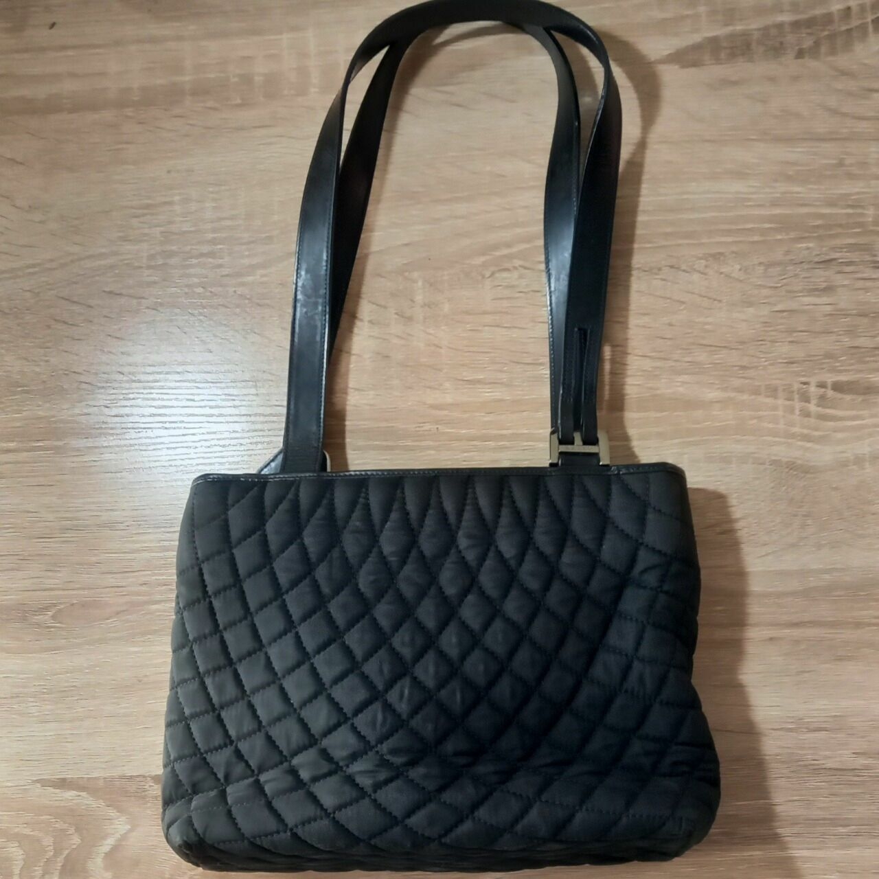 Bally Charcoal Black Quilted Bag