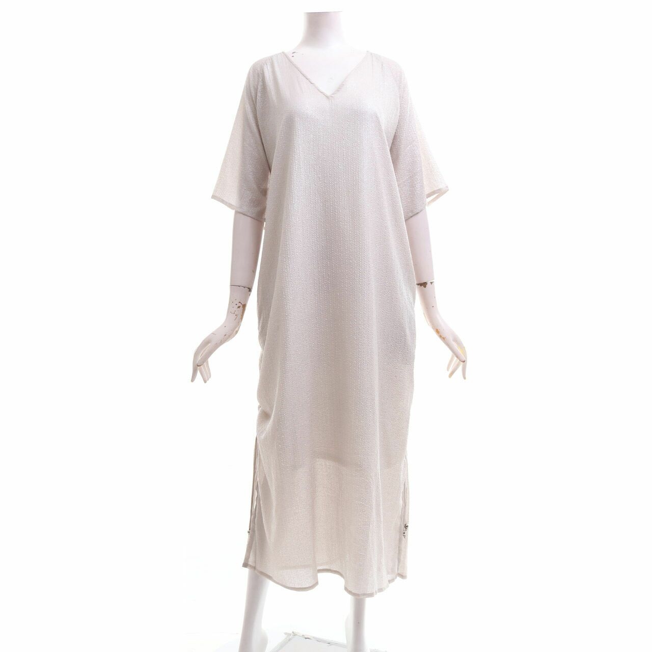 Nikicio White Label Beige Long Dress