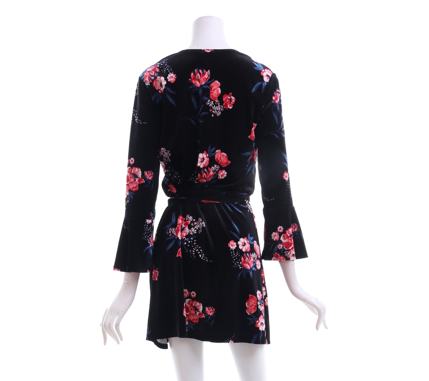 H&M Black Floral Mini Dress