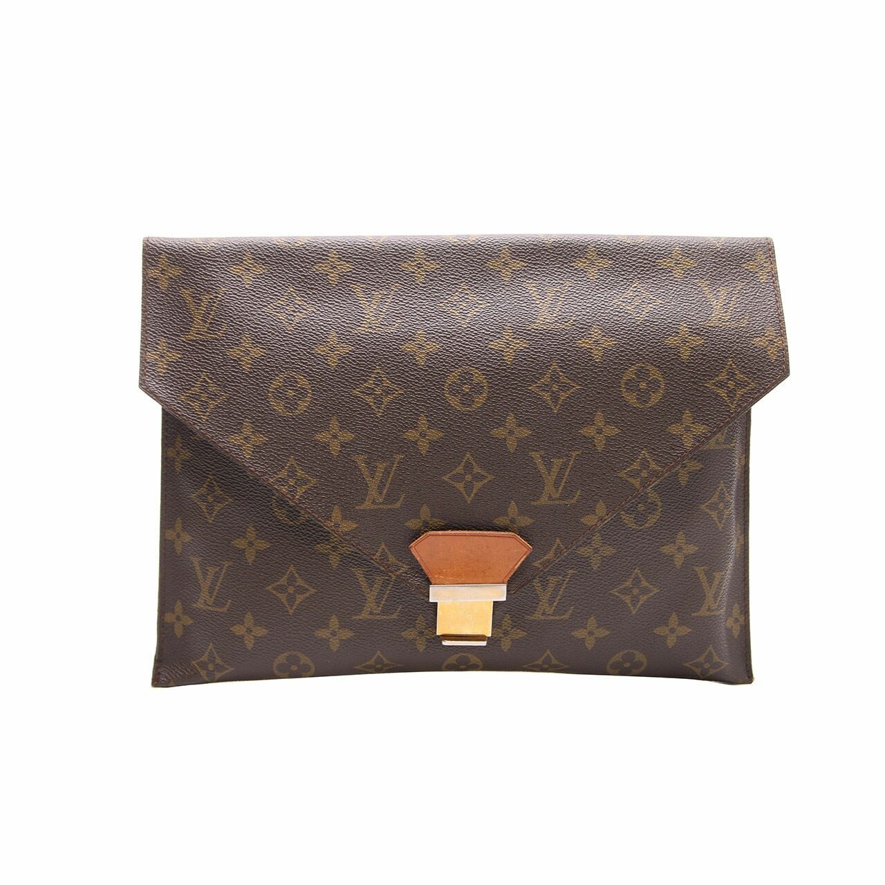 Louis Vuitton Brown Monogram Envelope Clutch