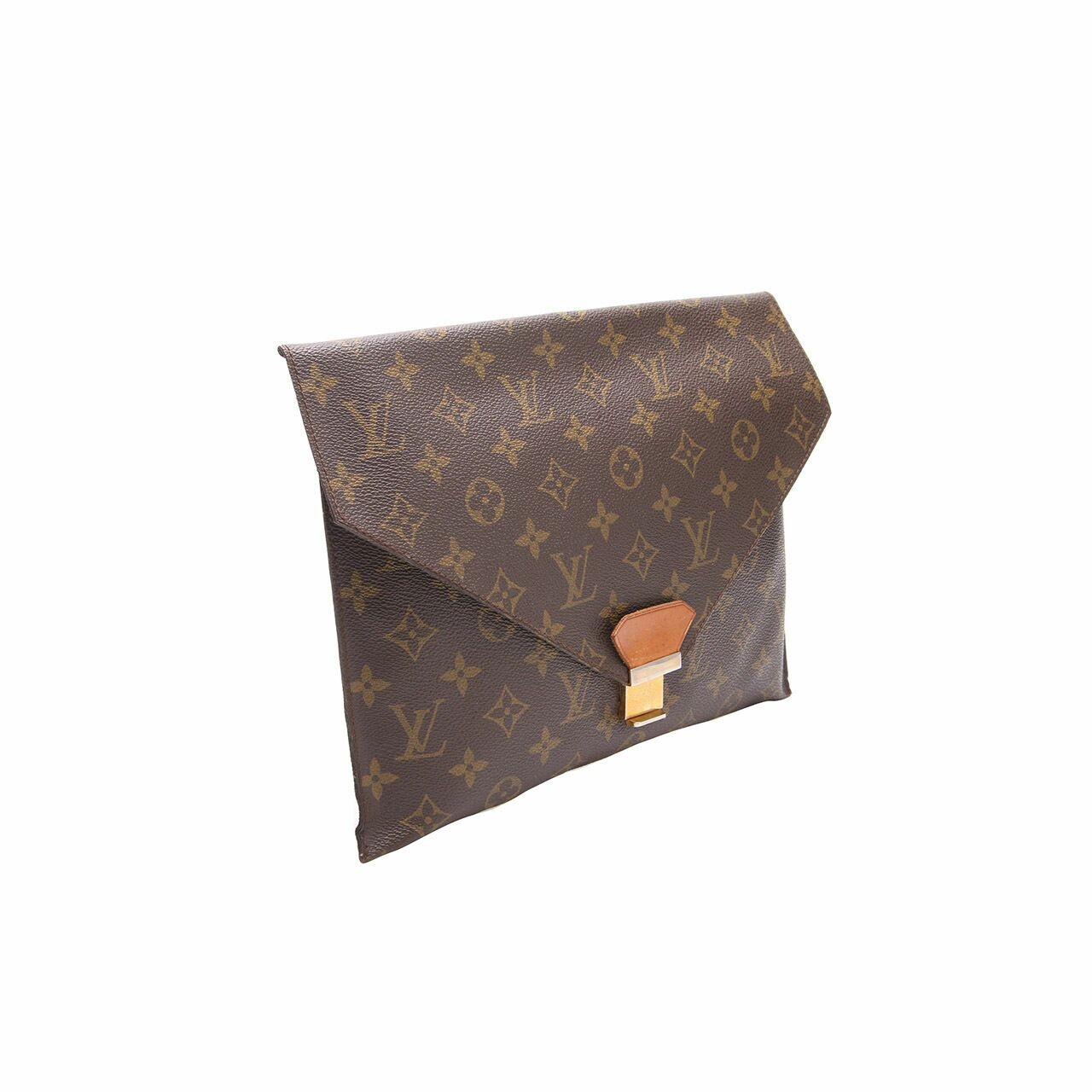 Louis Vuitton Brown Monogram Envelope Clutch
