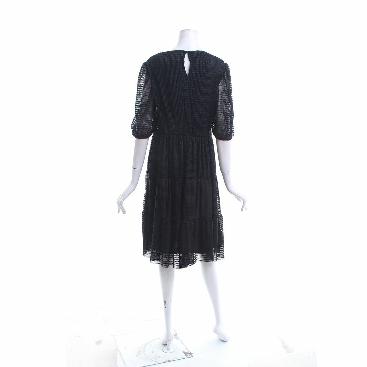 Mango Black Midi Dress