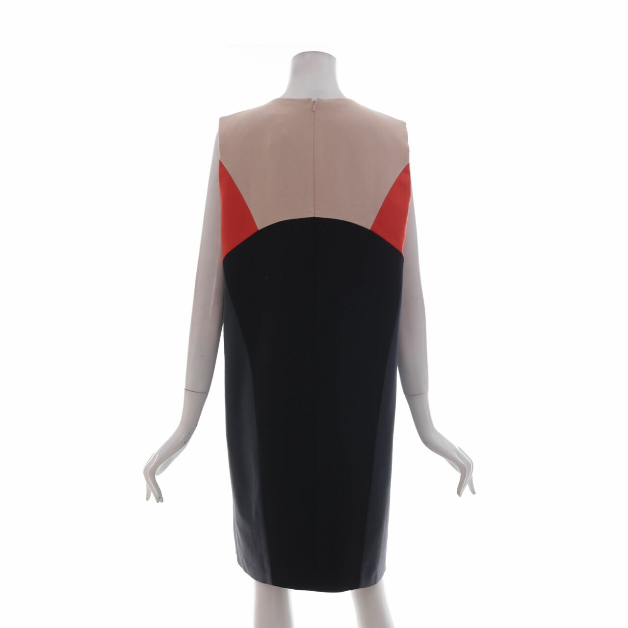 DKNY Beige Colorblock Mini Dress