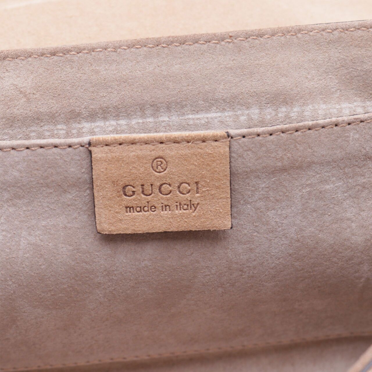 Gucci Cream Pouch Guccissima Chain Evening  Shoulder Bag