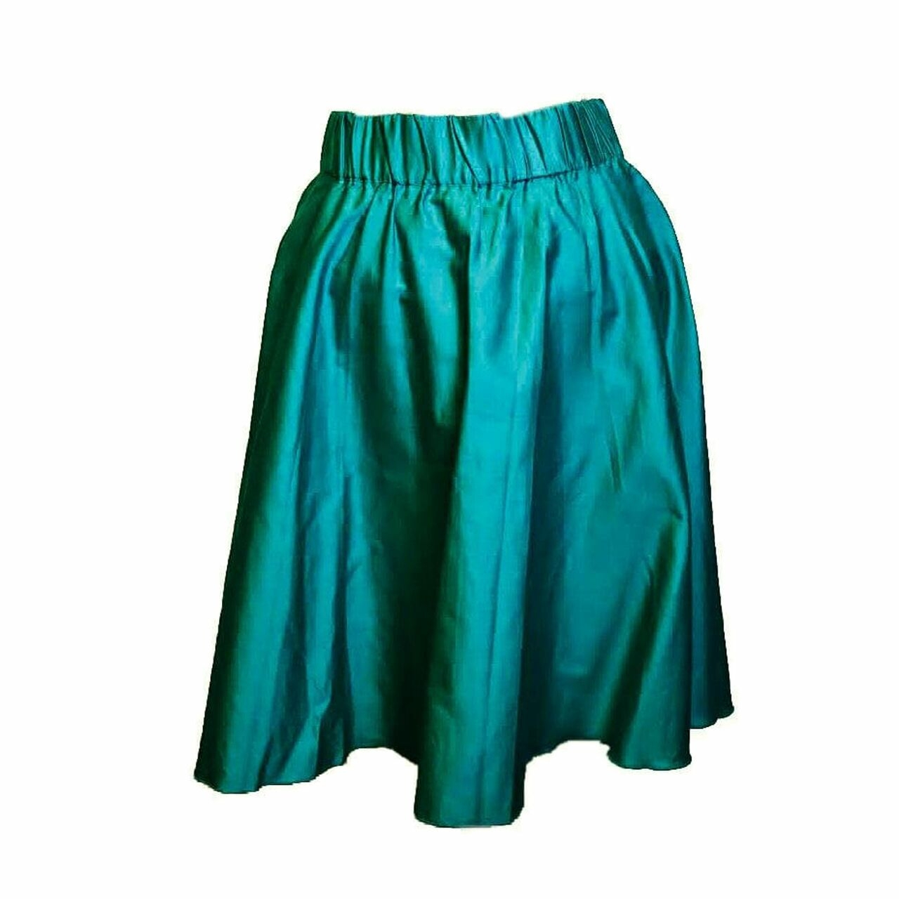 Torajamelo Klok Dark Green Stripes Midi Skirt