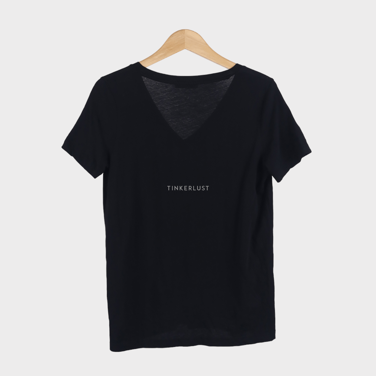 Zara Black V-Neck T-Shirt