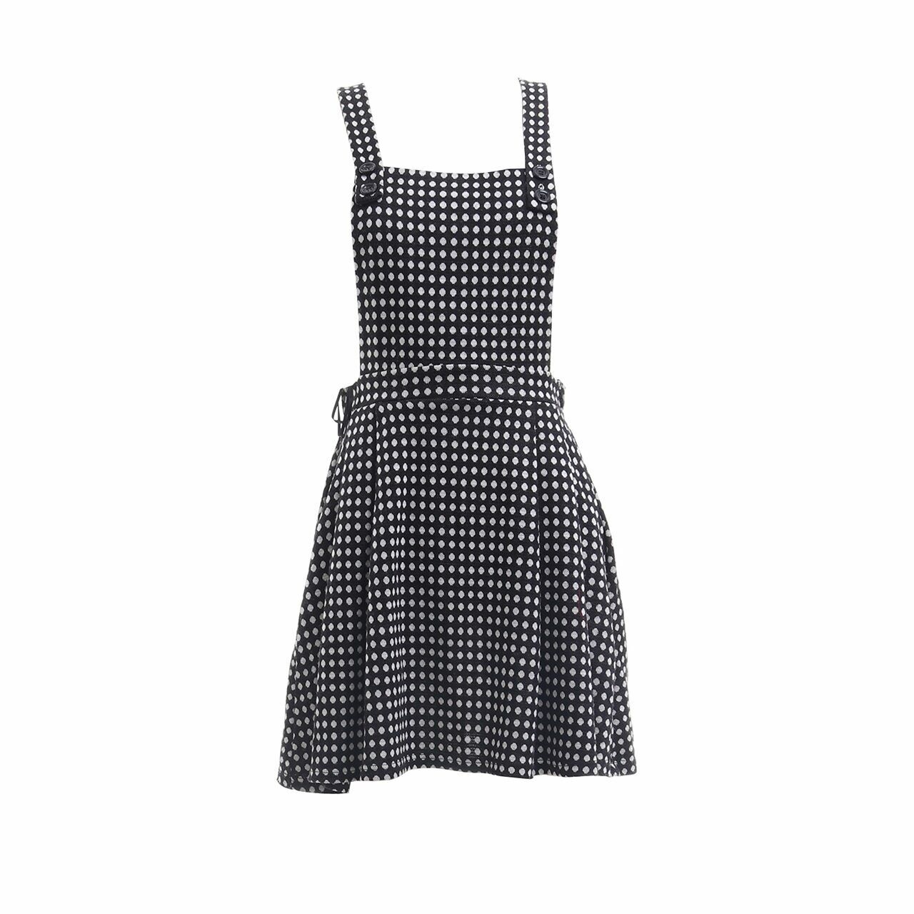 Miss Selfridge Black Patterned Overall Mini Dress