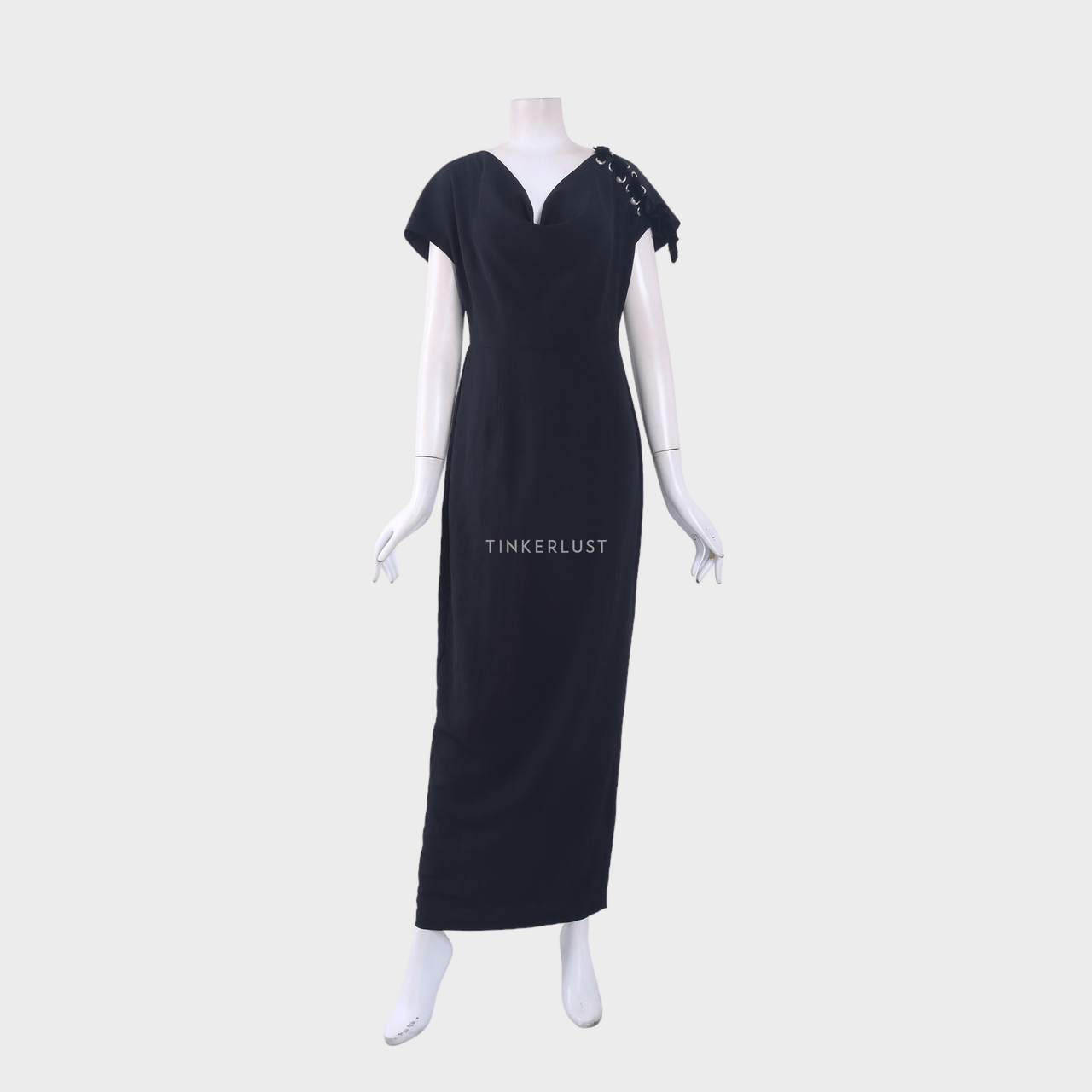 (X)SML Black Long Dress