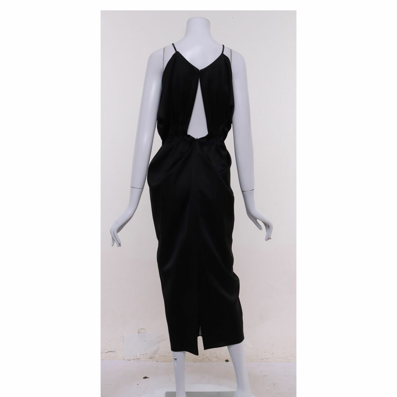 Mier Black Midi Dress