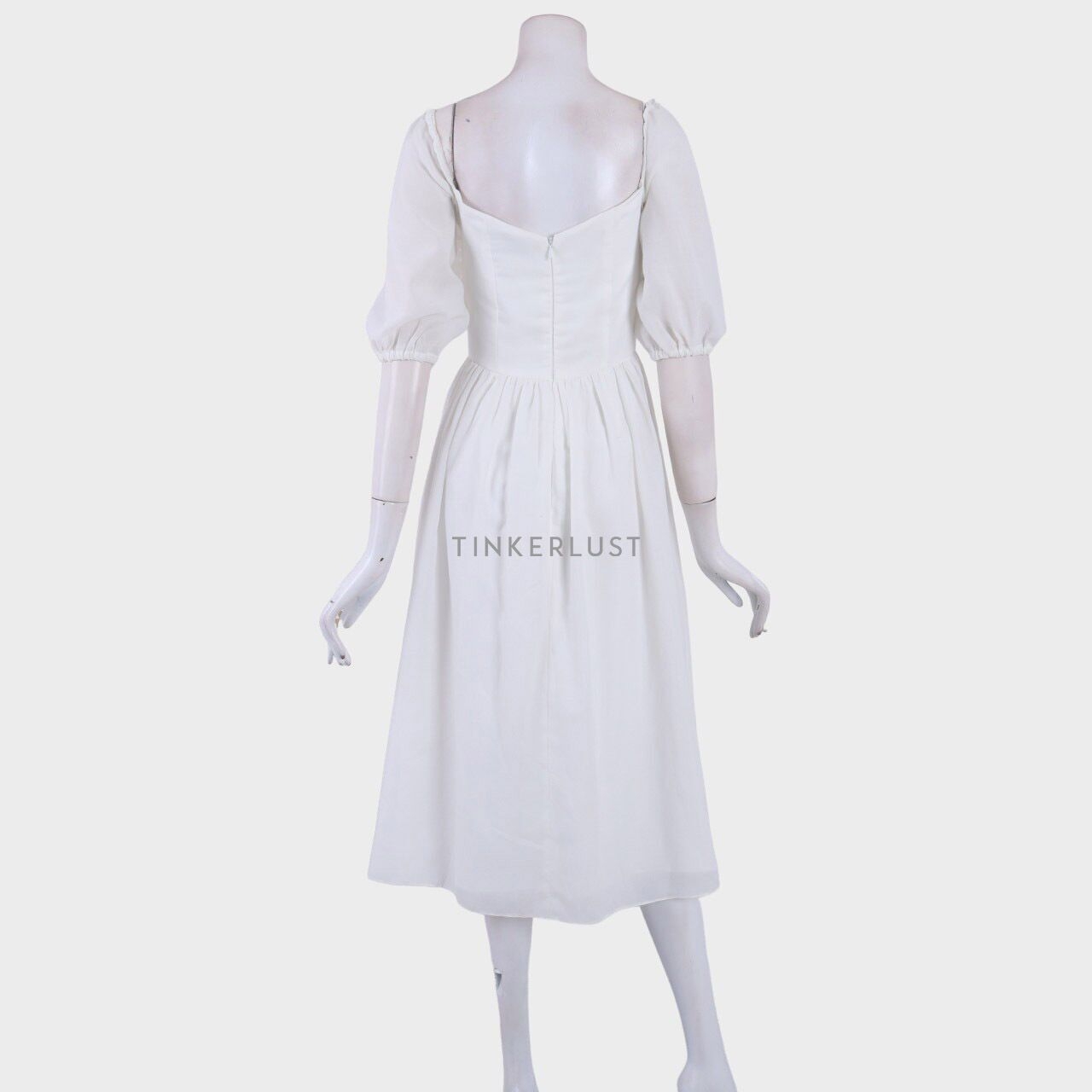 Cloth Inc White Midi Dress