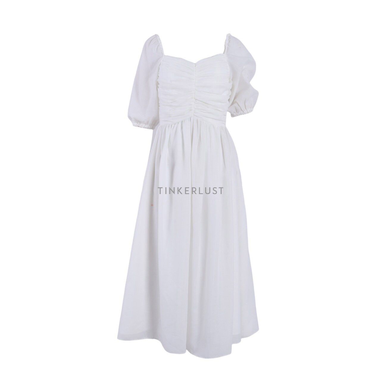 Cloth Inc White Midi Dress