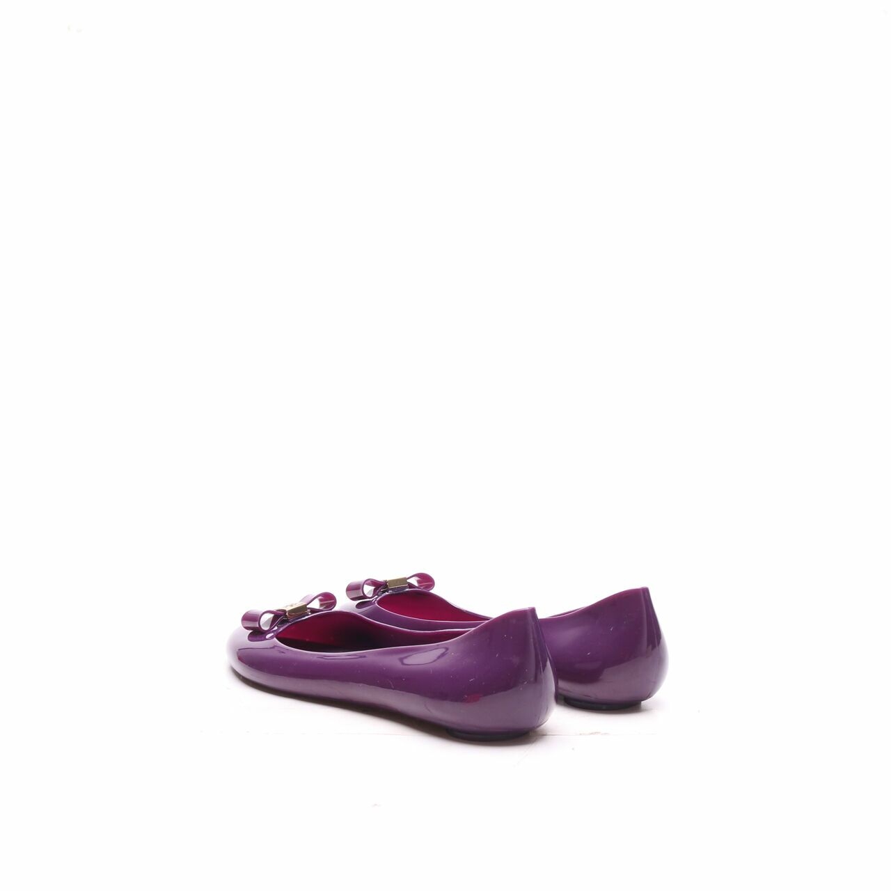Tory Burch Jelly Ballet with Bow Sweet Plum Purple Flats Shoes