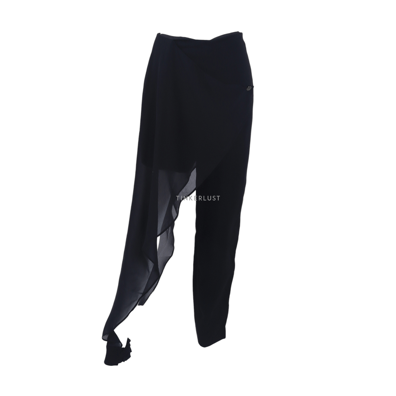 fara-official Black Assymetric Long Pants