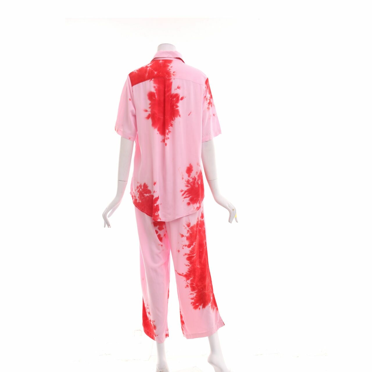 Suku Home Pink & Red Tie Dye Two Piece