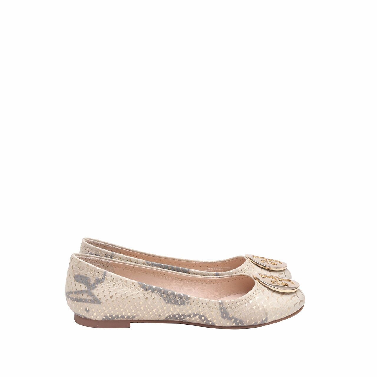 Tory Burch Multi Embossed Leather Flats