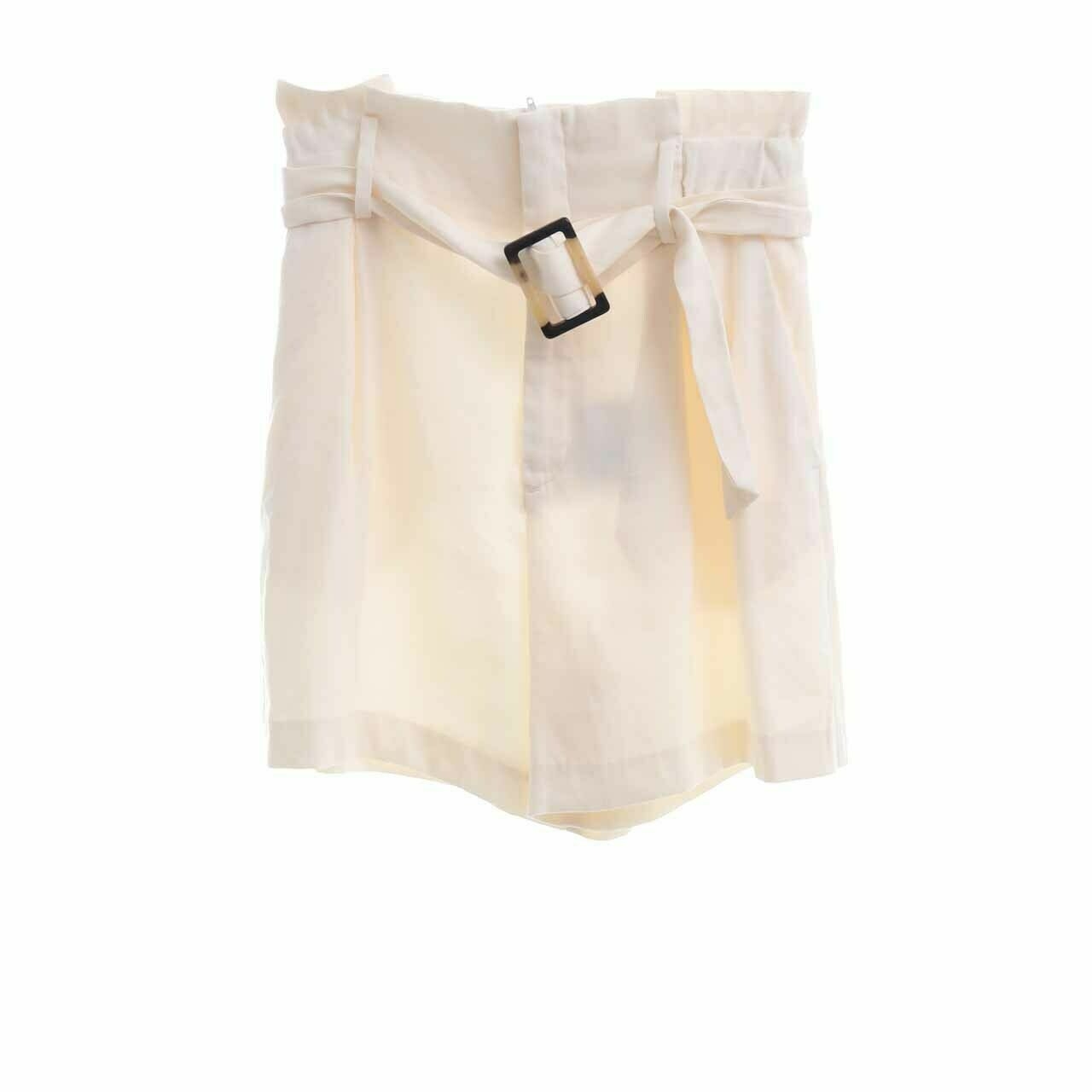 H&M Off White Short Pants