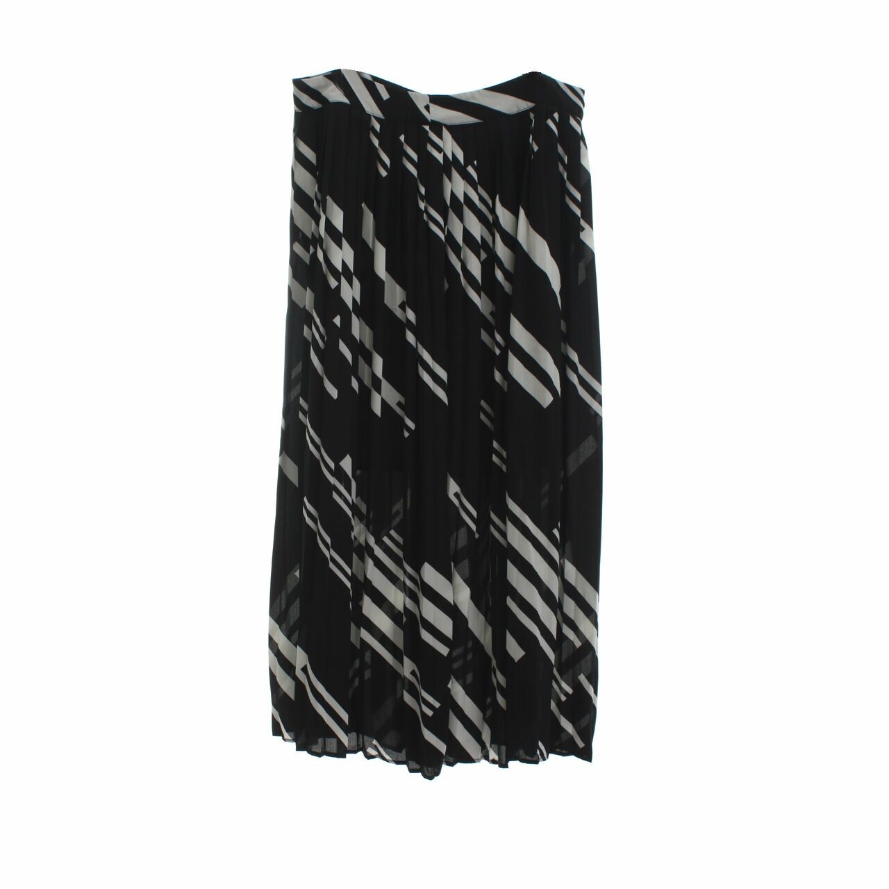 OVS Black & White Pattern Maxi Skirt