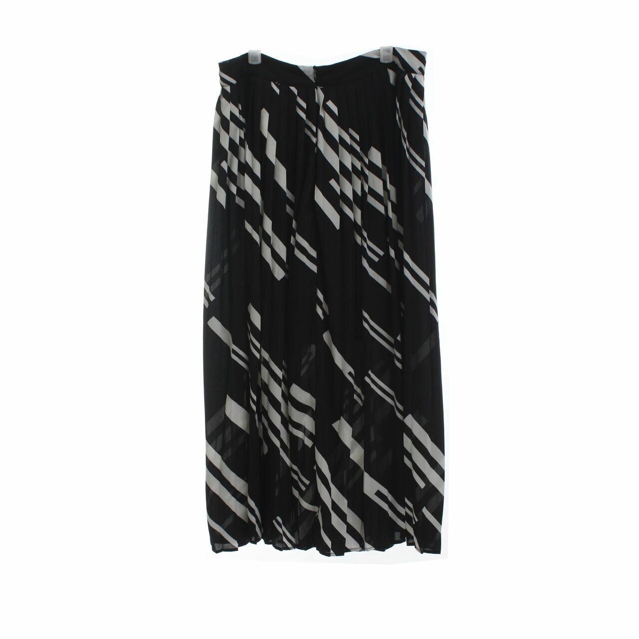 OVS Black & White Pattern Maxi Skirt