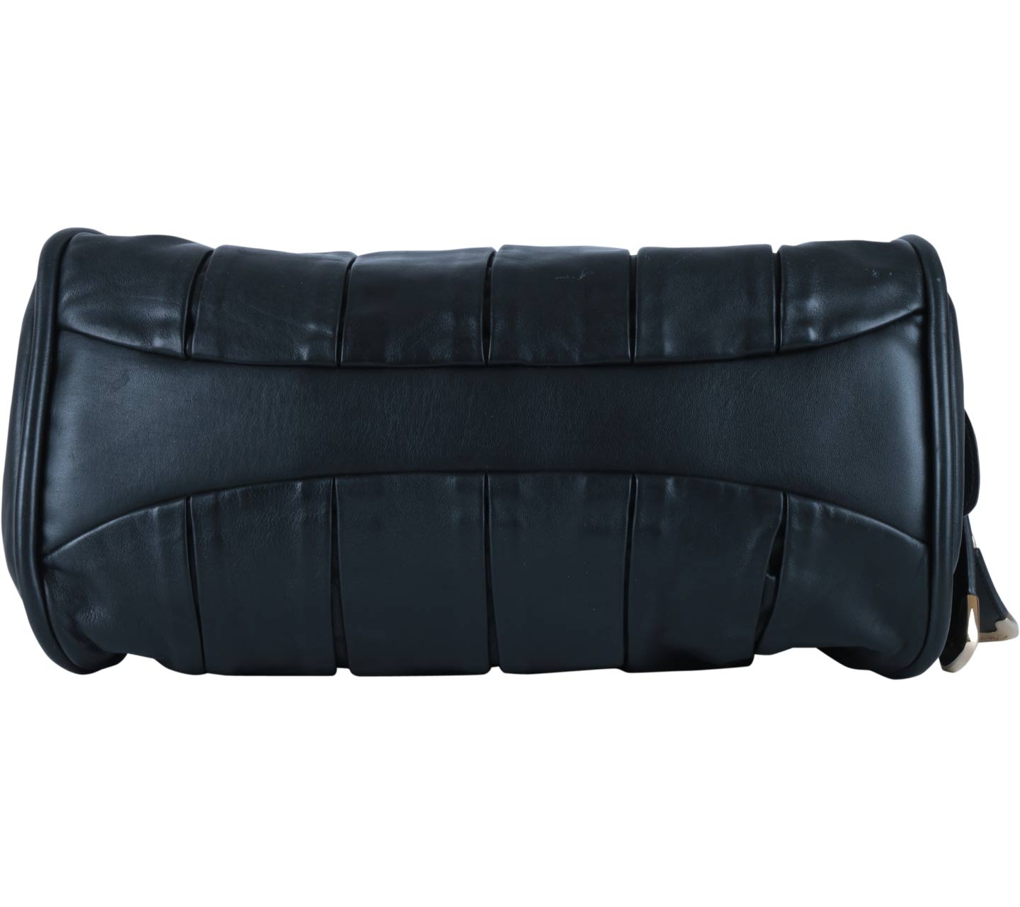 Bally Black Pleated Leather Handbag