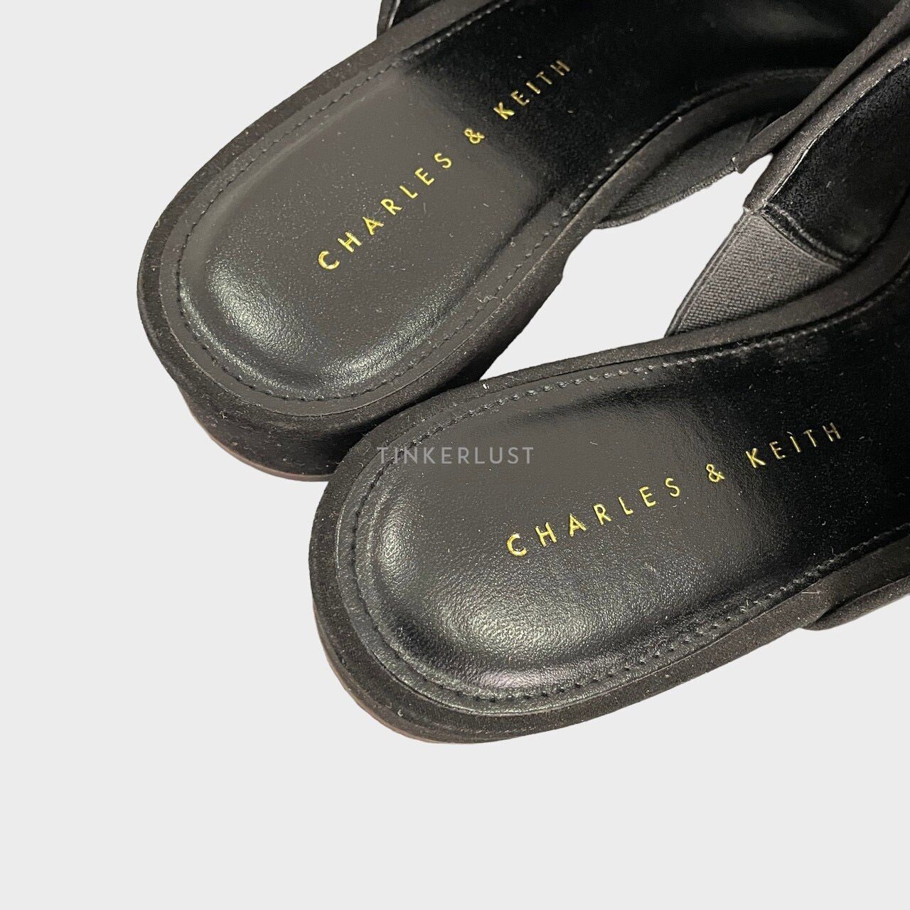 Charles & Keith Black Sandals