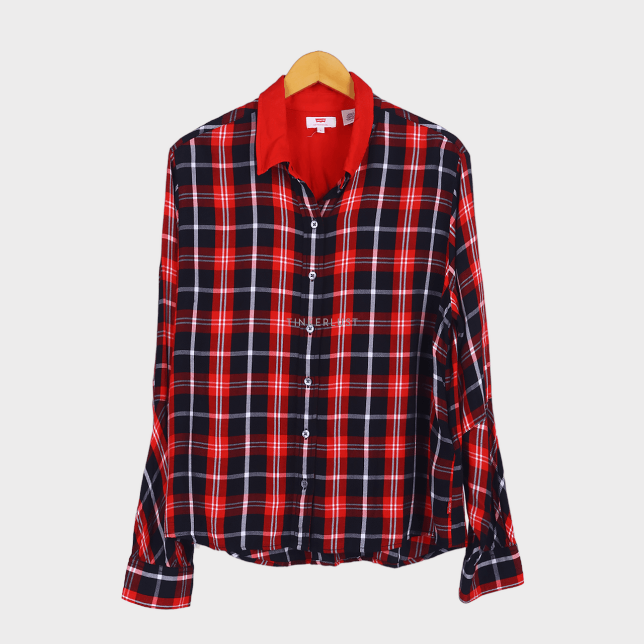 Levi's Black & Red Plaid Shirt