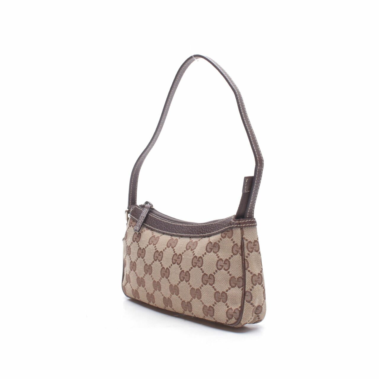 Gucci Brown Vintage GG Canvas Jolicoeur Pochette Shoulder Bag
