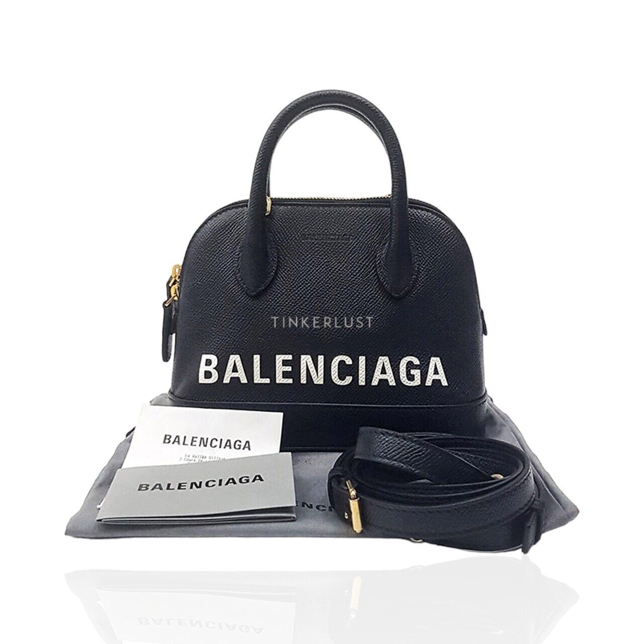 Balenciaga Ville Top Handle XXS Black Leather Satchel