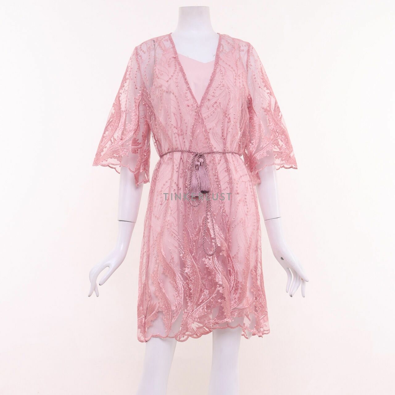 United Concepts Pink Mini Dress With Outerwear