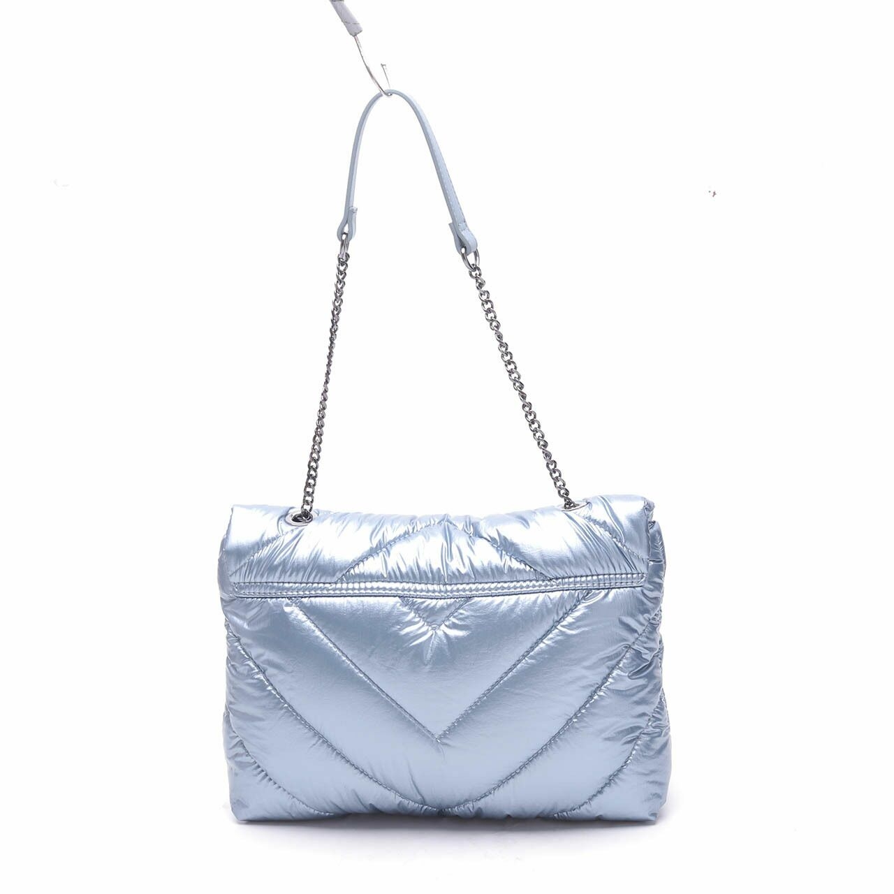 Zara Blue Metallic Shoulder Bag