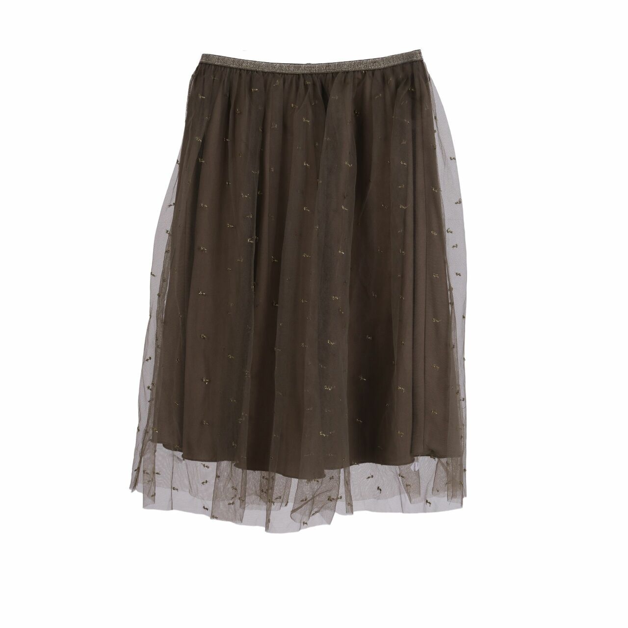 Zara Army Midi Skirt