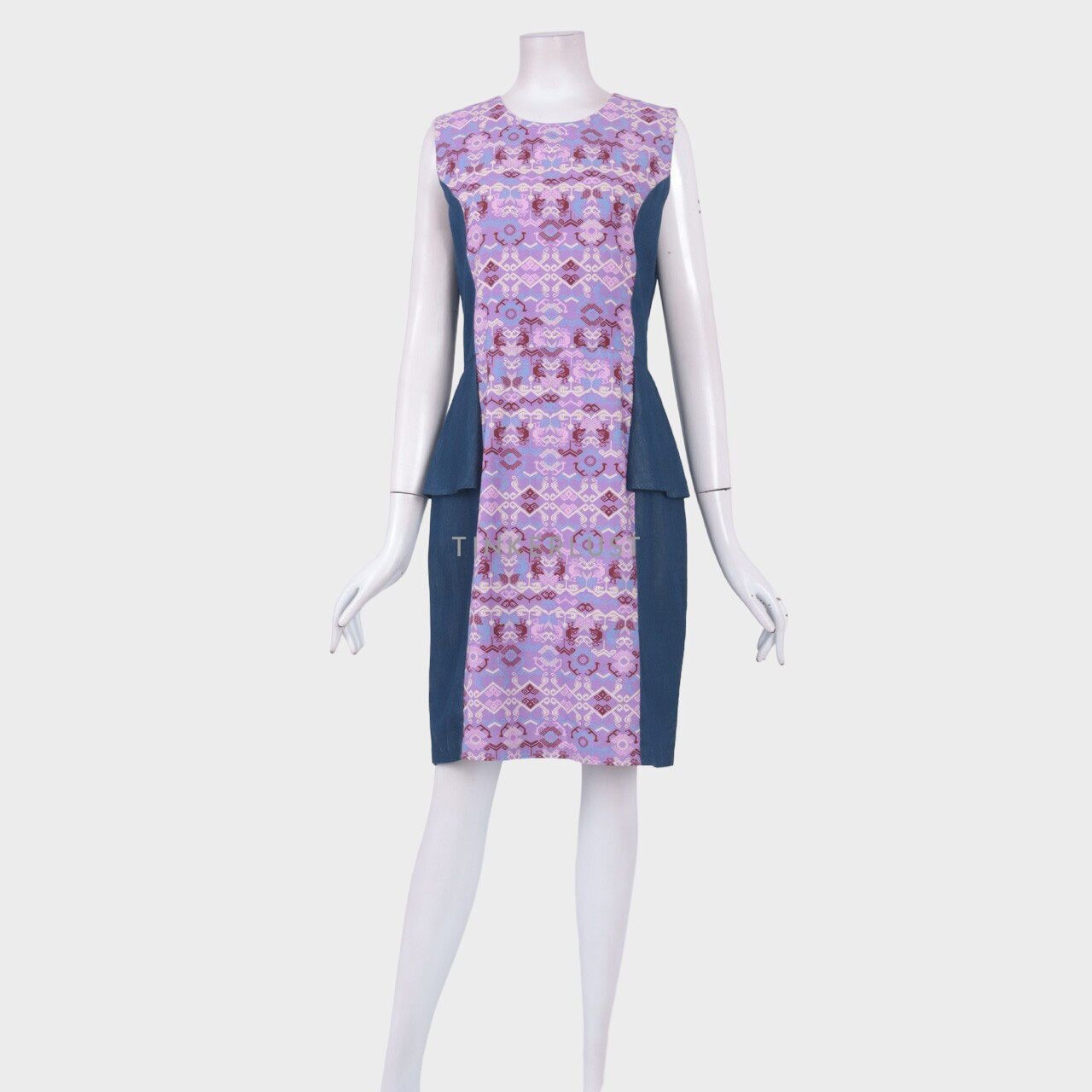 bateeq Navy & Purple Mini Dress