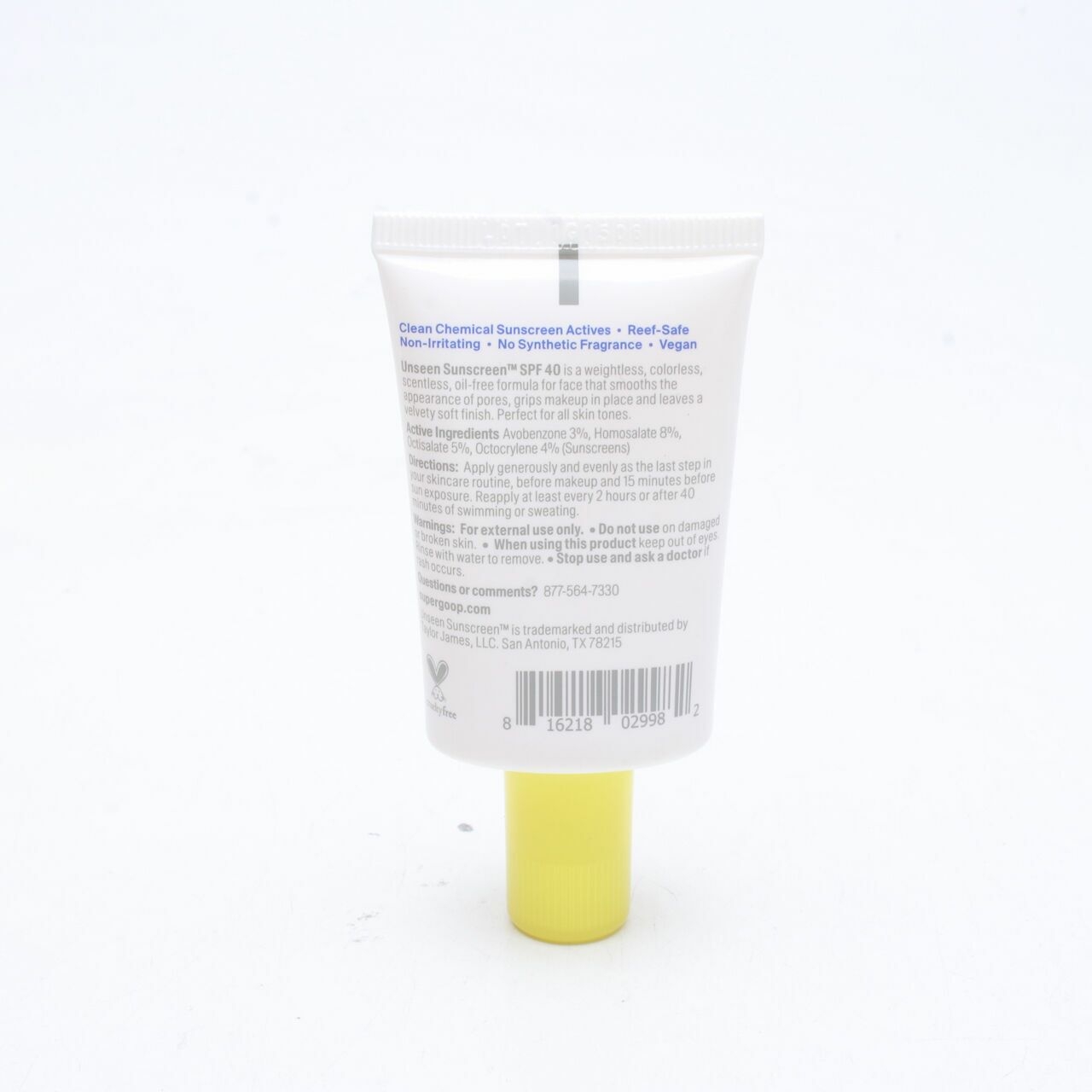 Supergoop Unseen Sunscreen Broad Spectrum Sunscreen SPF 40 PA+++ Skin Care